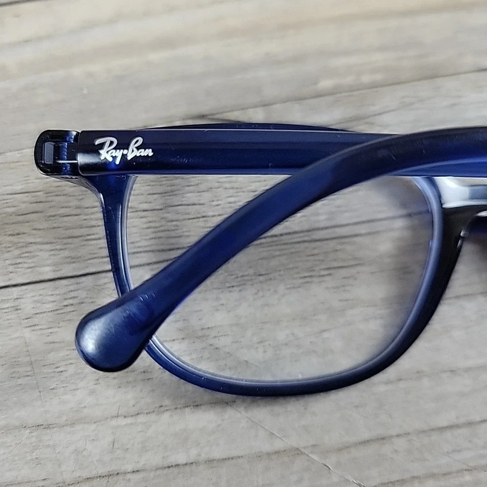 Ray-Ban Kids RB 1900 3834 Transparent Blue Eyeglasses Frames Only‎ 47-15-125